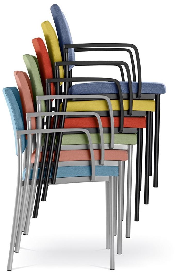 LD Seating Стул для конференций штабелируемый с подлокотниками Seance art 193 br - Вид №3