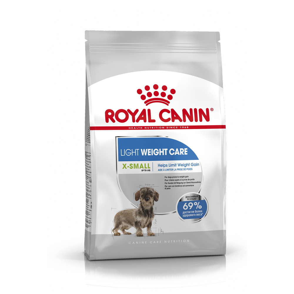 ПР0056386 Корм для собак Size X-Small Light Weight Care для миниатюрных пород сух. 500г ROYAL CANIN 