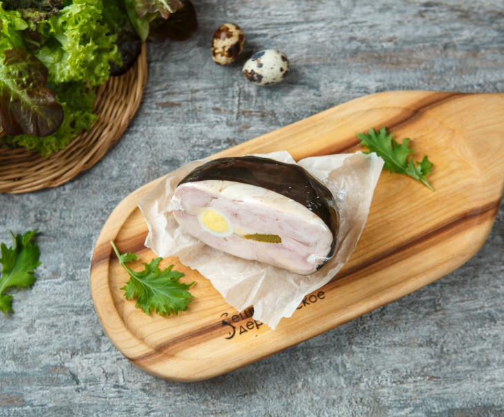 7388 Буратто из курицы с перепелиными яйцами и корнишонами Вкусляндия  - Вид №2