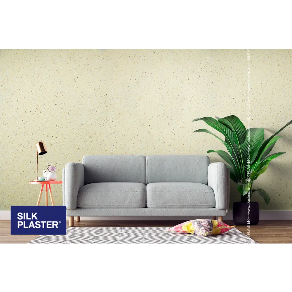 Жидкие обои Silk Plaster Absolute А302 0.83 кг цвет желтый пастельный STLM-2141333 - Вид №3