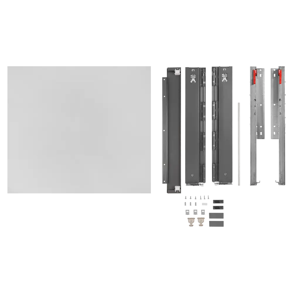 Выдвижной ящик с доводчиком 60x11x50 см KONSENSA ЛДСП/металл цвет серый Flowbox STLM-2028155 - Вид №5
