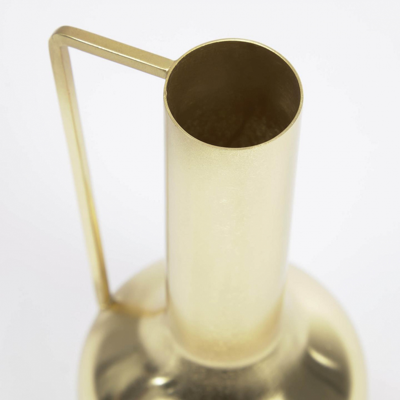 109393 Catherine vase with handle in gold-coloured metal 25 cm La Forma  - Вид №1