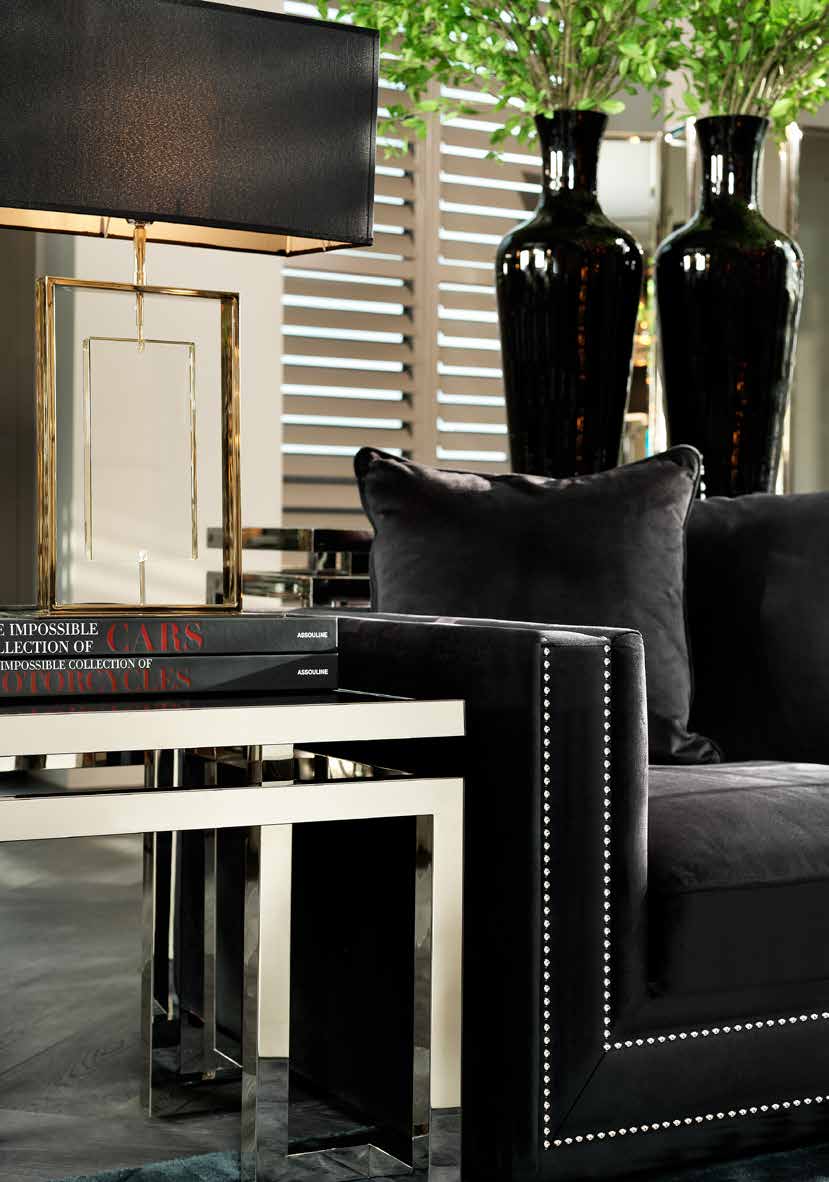 Журнальный столик стеклянный с ножками хром и дымчатым стеклом 100 см Palmer от Eichholtz EICHHOLTZ  242468 Прозрачный;хром  - Вид №5