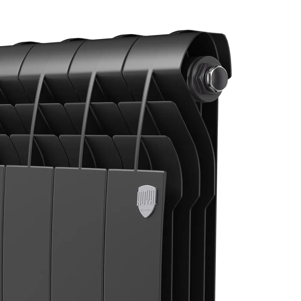 Royal Thermo BiLiner B 350 - биметаллический радиатор на 10 секций, черный матовый 89426246 STLM-1576017 - Вид №3