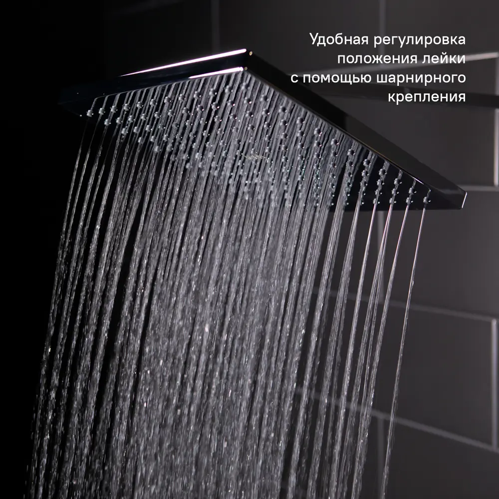 Душевая стойка Iddis Frame со смесителем 1 режим цвет хром STLM-2070763 - Вид №12