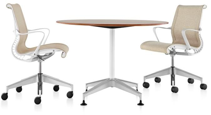 Herman Miller Эргономичное вращающееся офисное кресло из ткани с подлокотниками Setu sun-id-1496901 - Вид №27