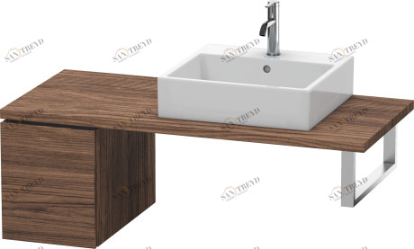 LC583002121 L-Cube Шкафчик для консоли Орех темный декор Duravit