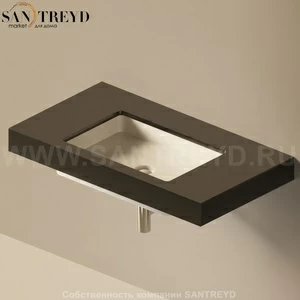 Flaminia FLYMAX Столешница с отверстием под раковину от 100 до 250 см черная FY60SP.9017