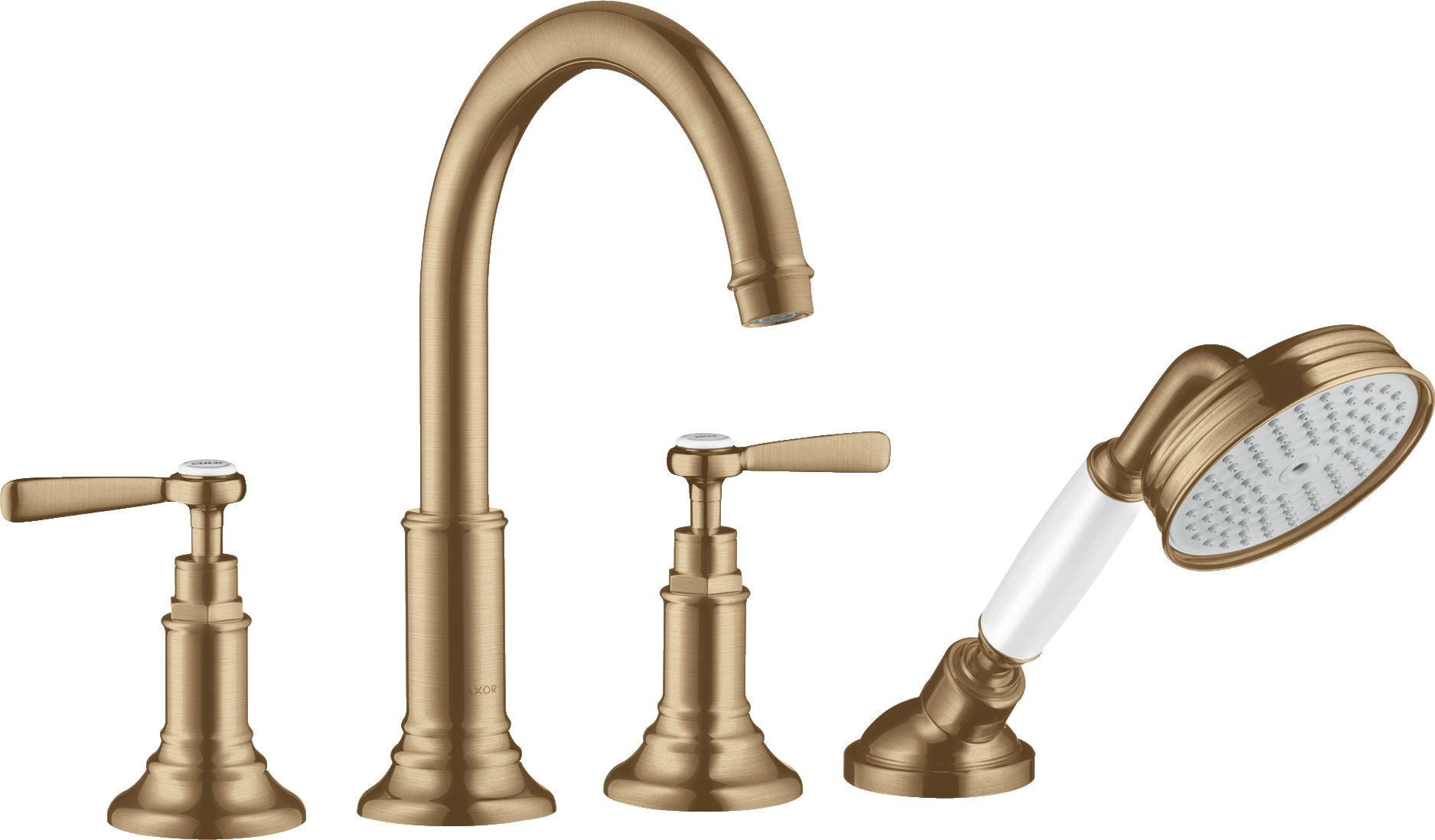 16554140 Смеситель для ванны на плитку на 4 отверстия с рычажными ручками AXOR MONTREUX