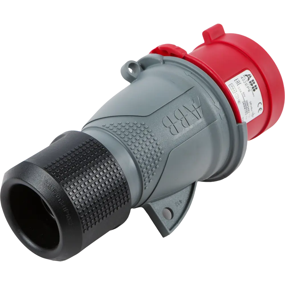 Вилка с заземлением Abb Icat ноль 32 А 380 В цвет красный STLM-2020748 - Вид №1