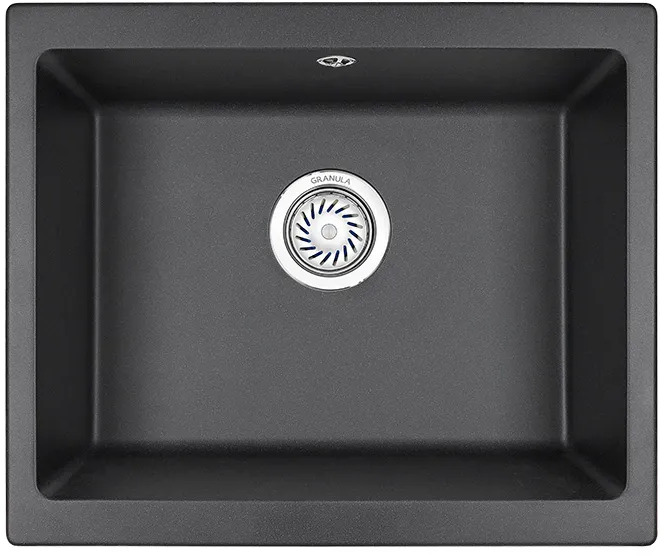 5551, ЧЁРНЫЙ, кухонная мойка, кварц