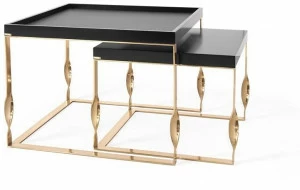 Jetclass Квадратный лакированный журнальный столик Twiggy Jtg207b, jtg207c