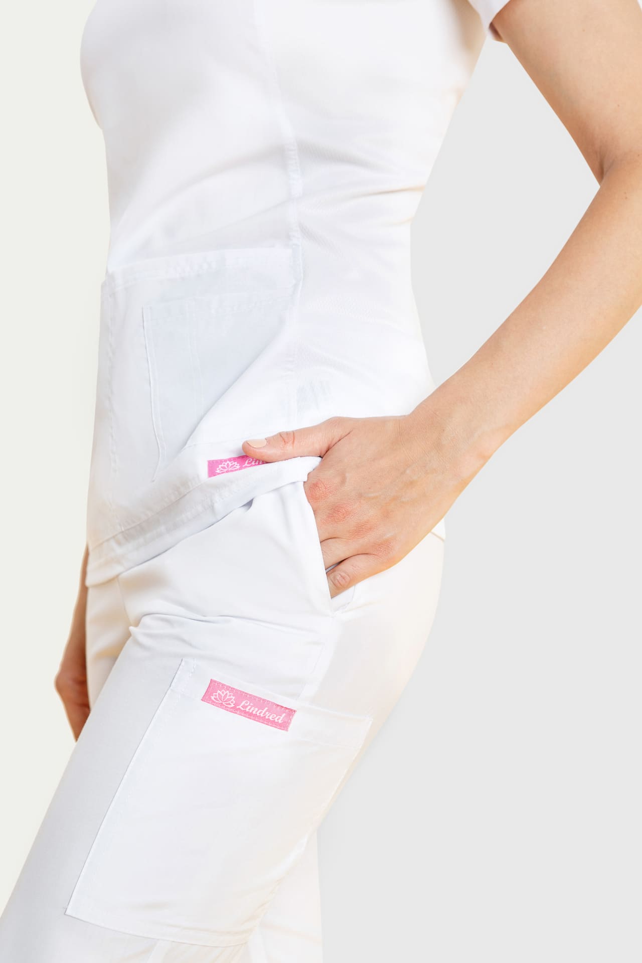 63945 Брюки женские WHITE (белый) GVENN  Одежда для обслуживающего персонала  размер 44 (S)  - Вид №5