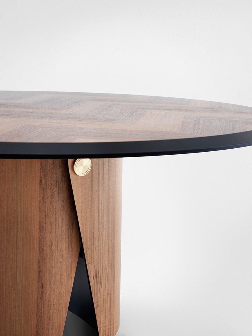 Gallotti&Radice Круглый деревянный стол sun-id-1483277 - Вид №5