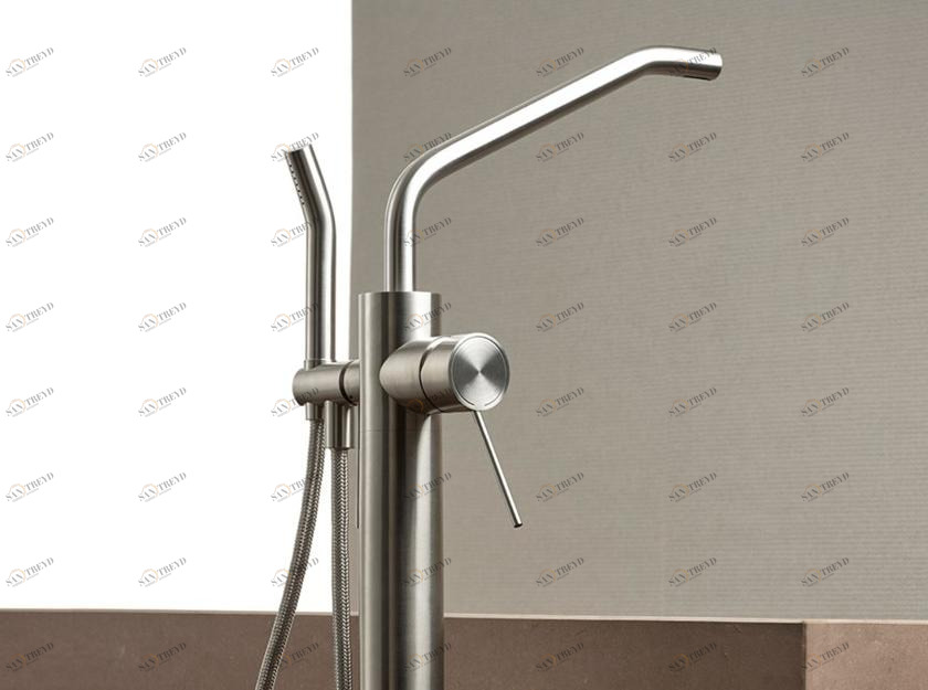 MINA Смеситель для ванны напольный из нержавеющей стали Corsivo 118711t