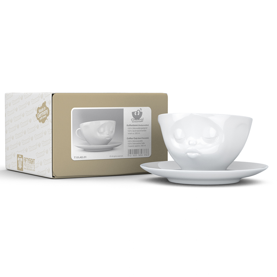 T01.42.01 Чайная пара tassen kissing 200 мл белая Tassen by FIFTYEIGHT PRODUCTS  - Вид №10