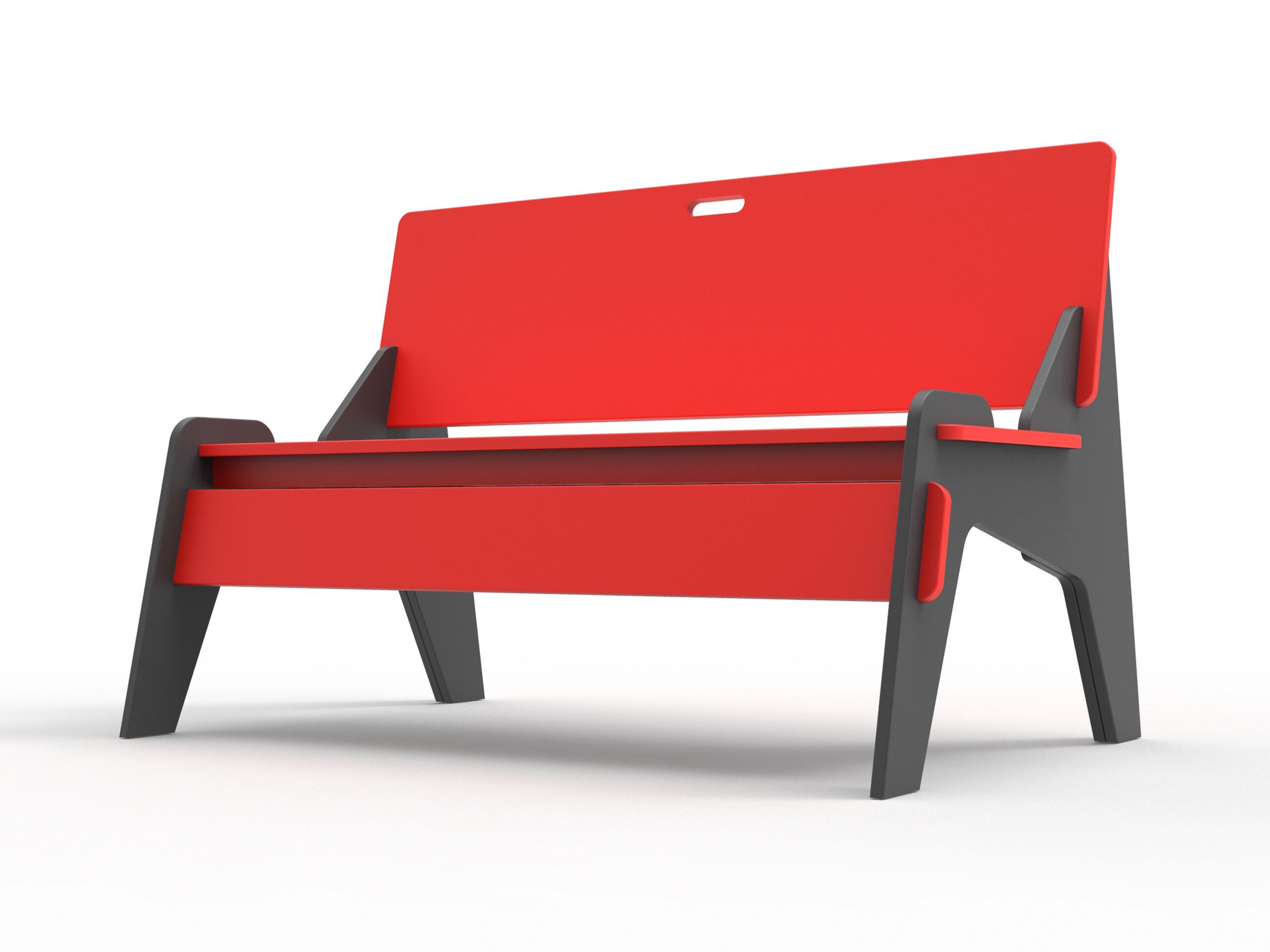 Скамейка из полиэтилена со спинкой Donye Beat ARCH-00117272 - Вид №4