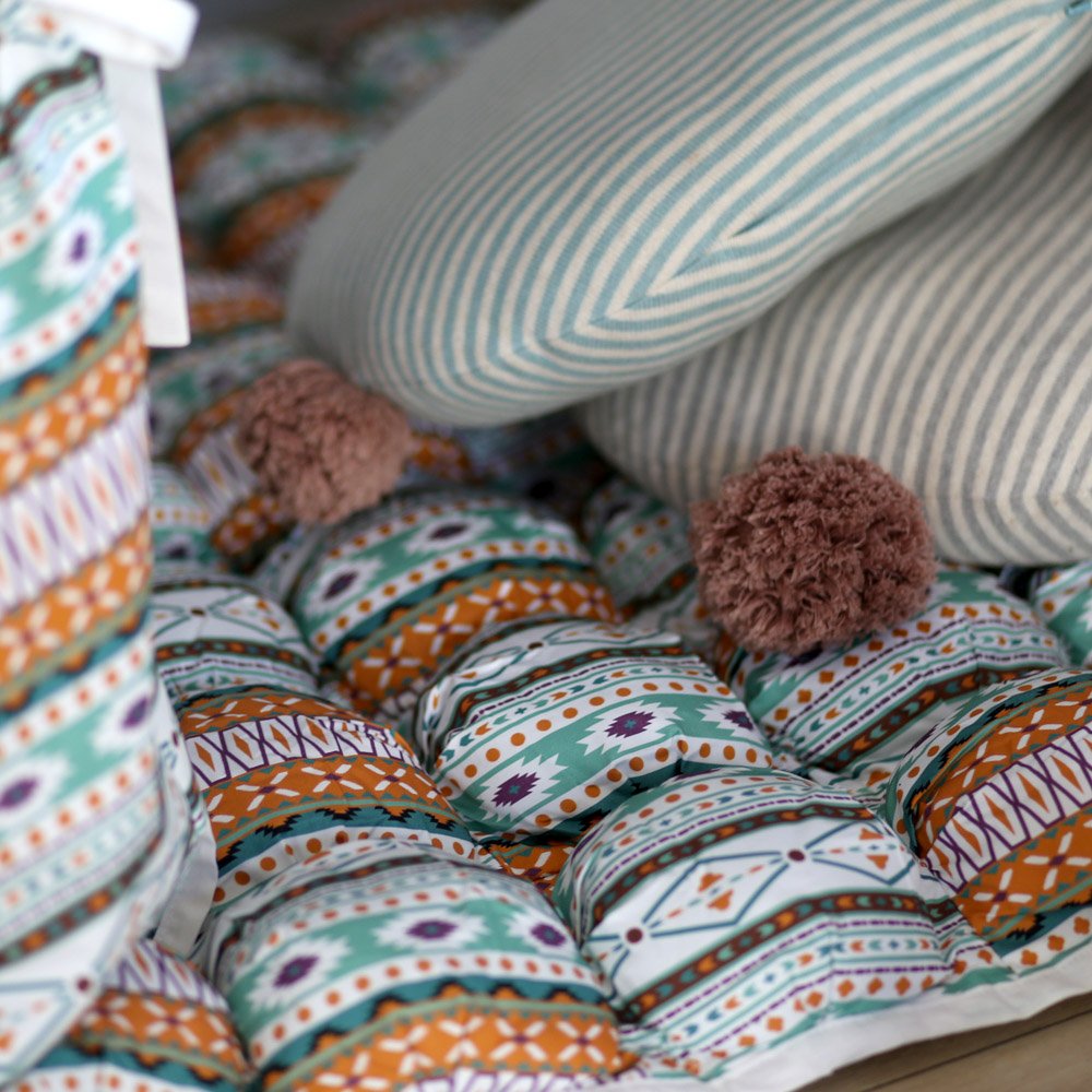 Коврик Бомбон для вигвама Aztec VAMVIGVAM AZTEC 281587 Красный;голубой Santreyd - Вид №1