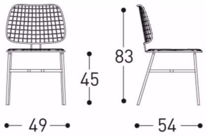 Varaschin Стул из стали с порошковым покрытием Summer set 2425 - Вид №7