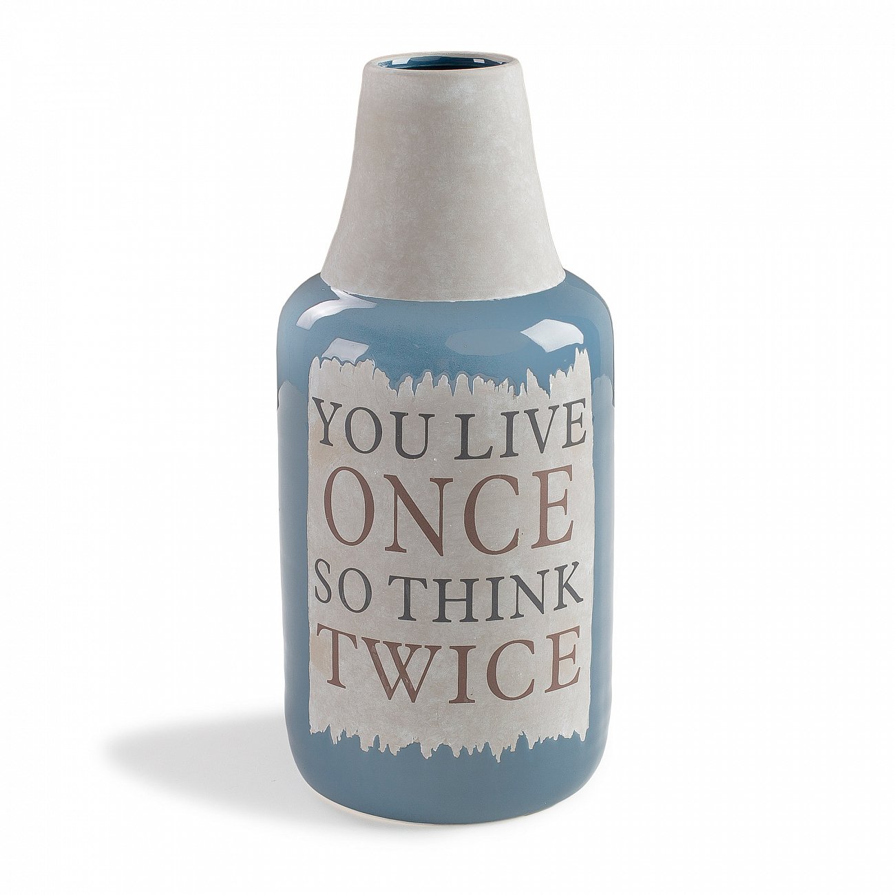 Ваза керамическая синяя Bakti от La Forma LA FORMA BAKTI 00-3865212 Голубой  - Вид №1