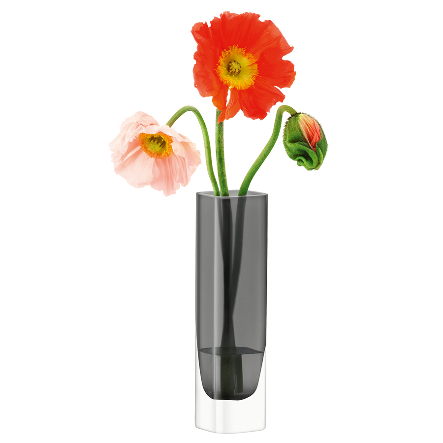 Ваза прямоугольная 20х5х5 см серая Modular LSA INTERNATIONAL - 253399 Серый  - Вид №2