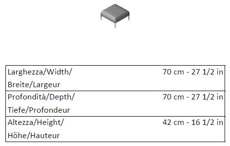 La Cividina Пуф из ткани с огнестойкой набивкой Join sun-id-1504329 - Вид №2