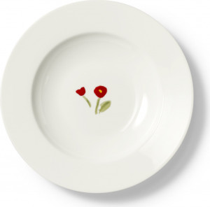 10639864 Dibbern Тарелка суповая Dibbern "Впечатление.Красные маки" 23см Фарфор