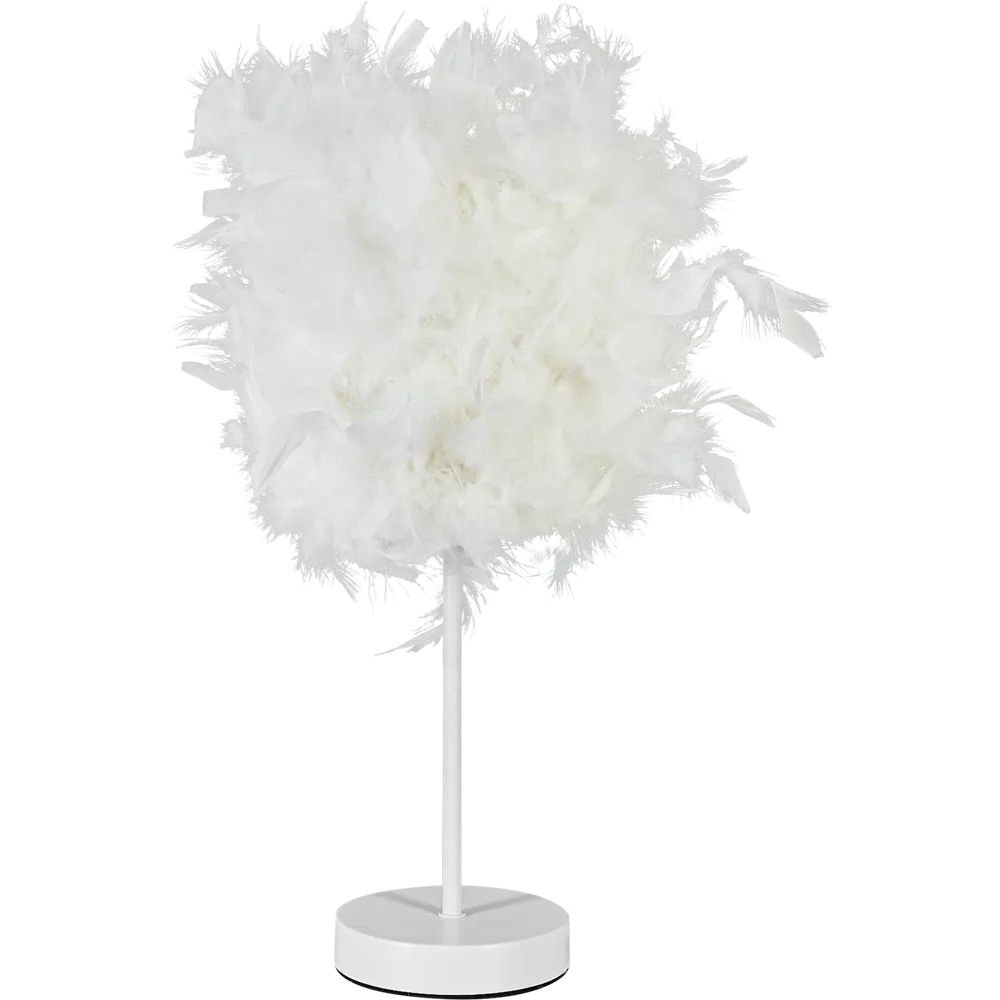 Лампа настольная Tendenza TZ-LL015 с перьями под лампу с выключателем цвет белый STLM-2143578 - Вид №2