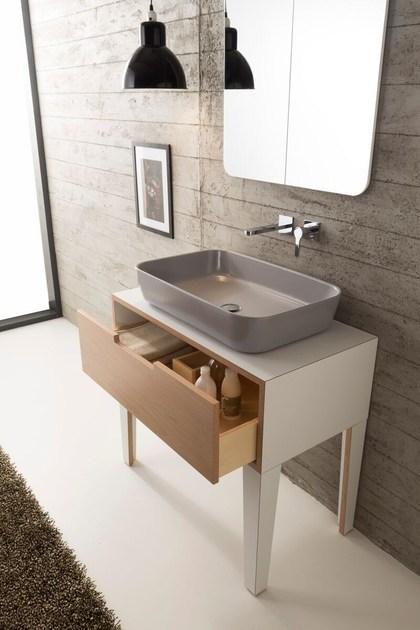 Scarabeo Ceramiche Тумба под умывальник с ящиками Mizu sun-id-1455400 - Вид №6