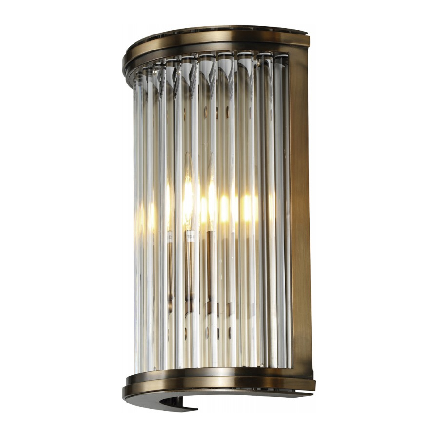 Светильник настенный прозрачный Alice Brass KM0767W-1 brass DELIGHT COLLECTION  00-3882868 Прозрачный  - Вид №1