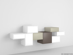 Секционный подвесной шкаф