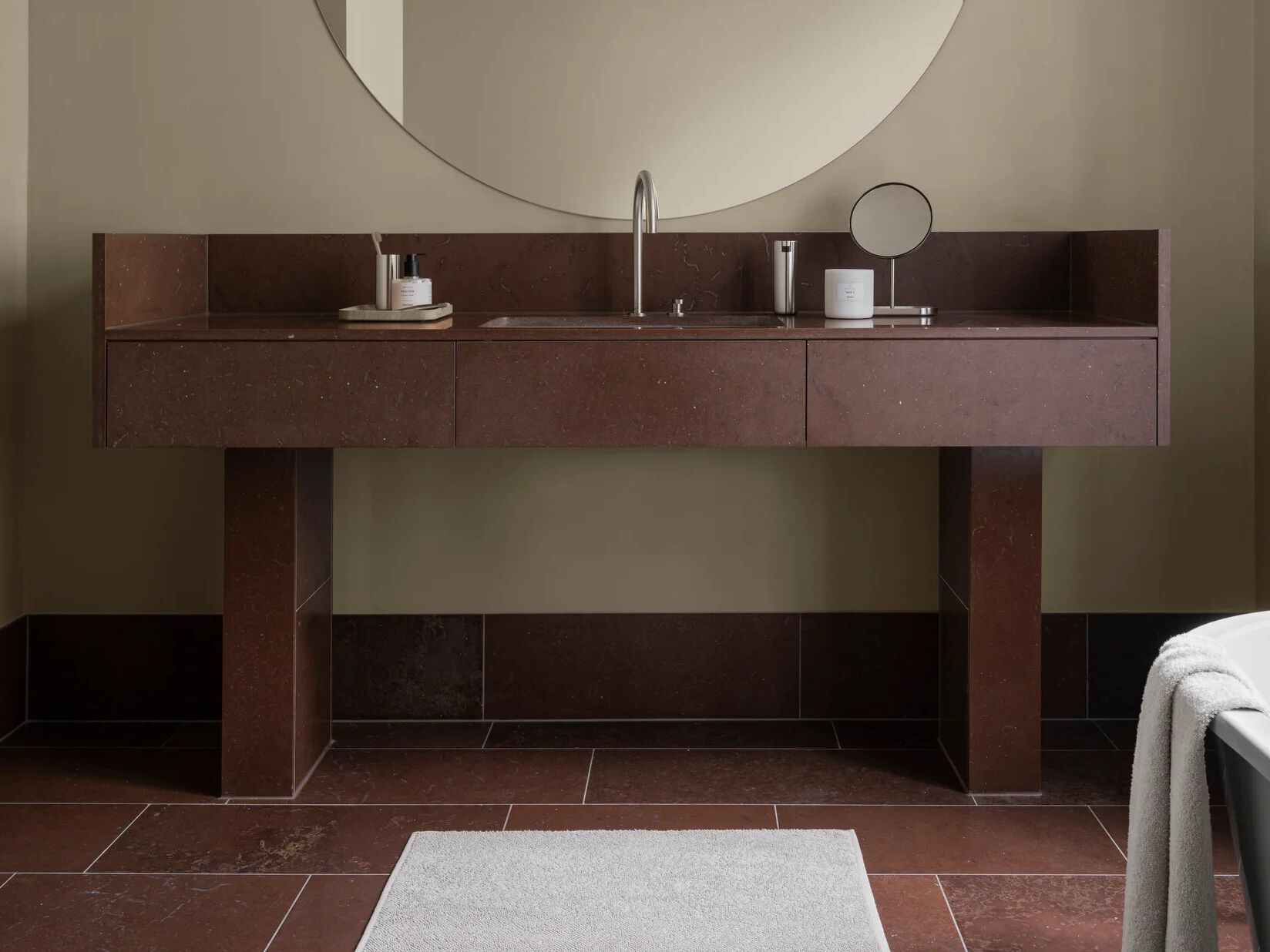 Хлопок сплошной цвет квадратный коврик для ванной blomus TUYO ARCH-00033061 - Вид №6