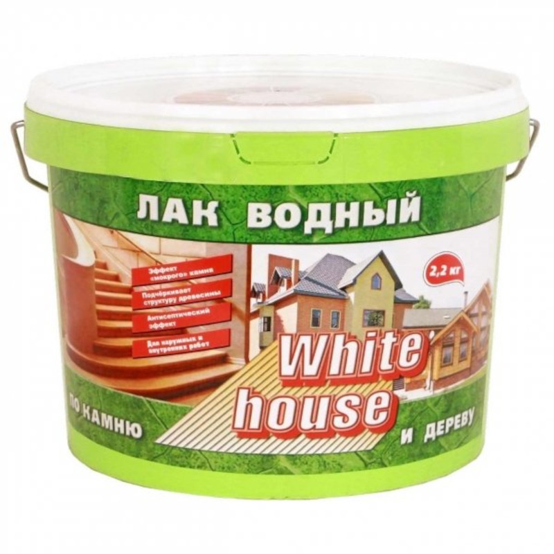 90196813 Лак водный по камню и дереву тик 2.2 кг STLM-0129503 WHITE HOUSE