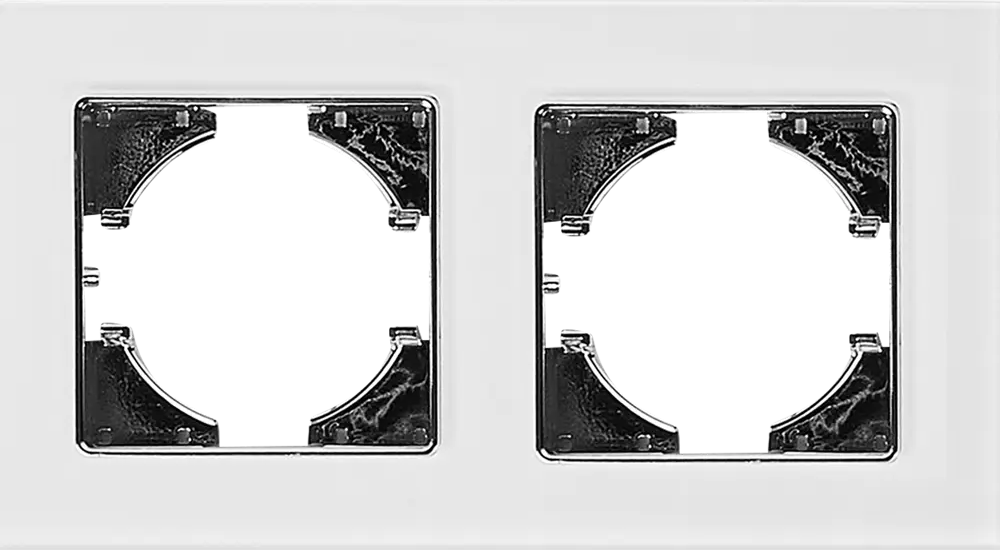 Двухпостовая рамка GUSI Electric Ugra для розеток и выключателей 86408197