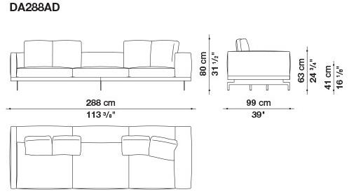 B&B Italia 3-х местный тканевый диван Dock sun-id-1376507 - Вид №150