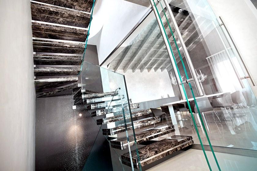 Officine Sandrini Открытая лестница из мрамора sun-id-1454961 - Вид №6