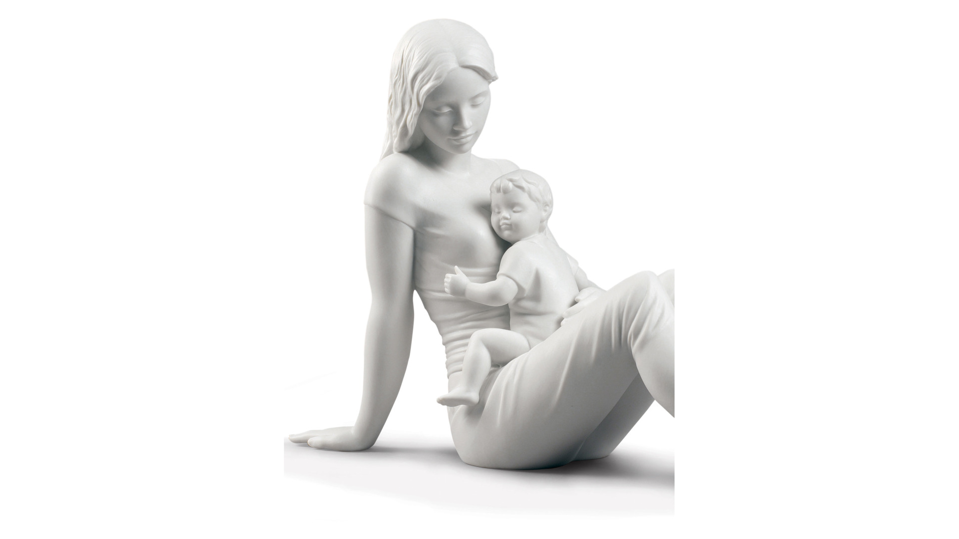 10669120 LLADRO Фигурка Lladro "Материнская любовь" 36х25см, белый Фарфор Lladró  - Вид №1
