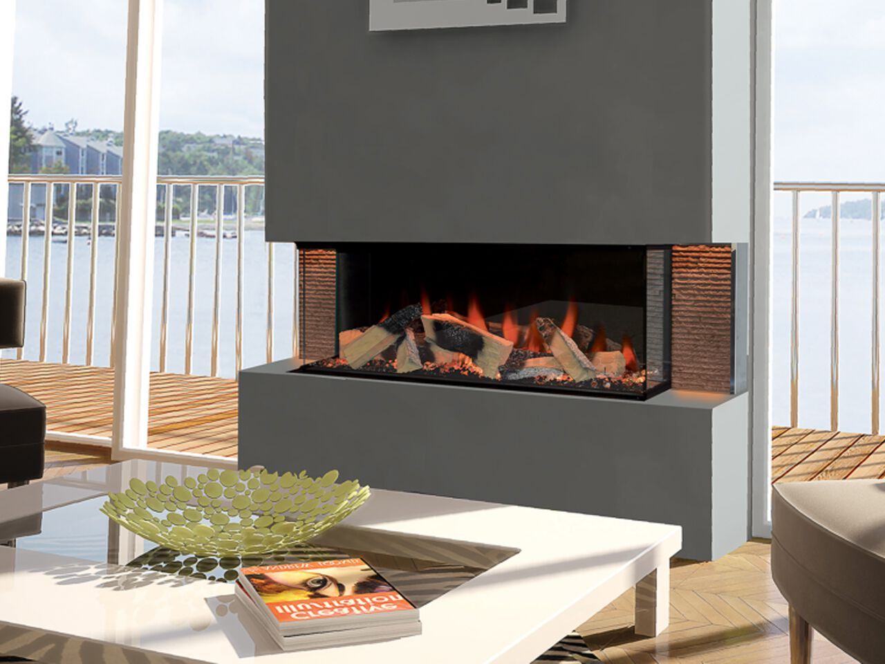 Электрический камин без дымохода BRITISH FIRES Halo ARCH-00037236 - Вид №1