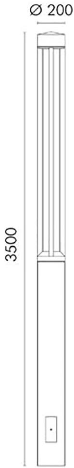 SIMES Газоразрядный светодиодный садовый светильник Stelo sun-id-1470939 - Вид №6