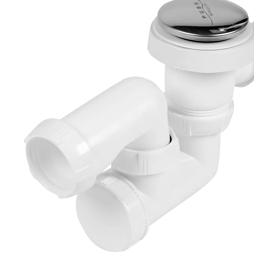 Сифон для ванны Quick Clack автоматический с выпуском 700 мм Ø40 мм WIRQUIN STLM-2132928 - Вид №1