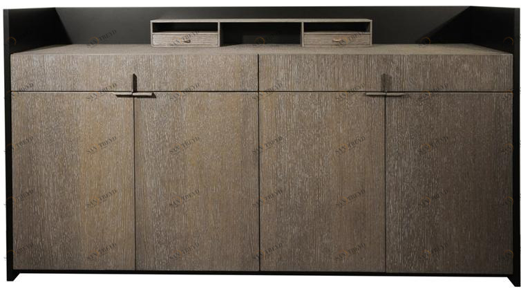 Garbarino Буфет из лакированного дуба с распашными дверцами с ящиками Edgar Ed3