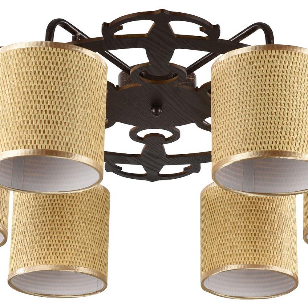 Потолочная люстра Freya Timone FR5100-CL-06-BR FREYA TIMONE BROWN 183613 Желтый  - Вид №3