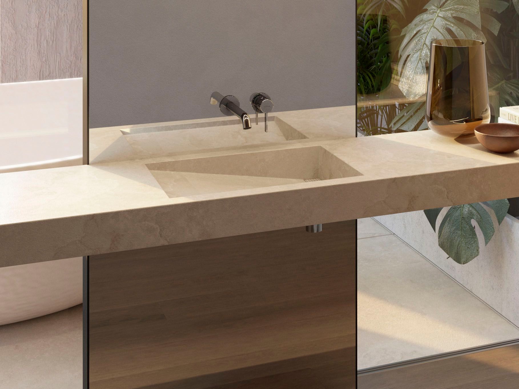 Однорычажный настенный смеситель для раковины GUGLIELMI RUBINETTERIE Rialto ARCH-00070507 - Вид №1