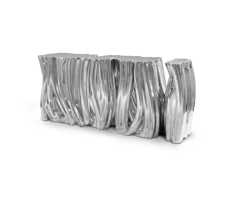 0-073 Монохромный серебристый буфет Boca Do Lobo  - Вид №7