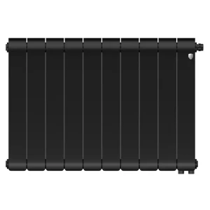 Радиатор секционный Royal Thermo Infinity NS VR80 500/90 10 секций нижнее подключение биметалл черный