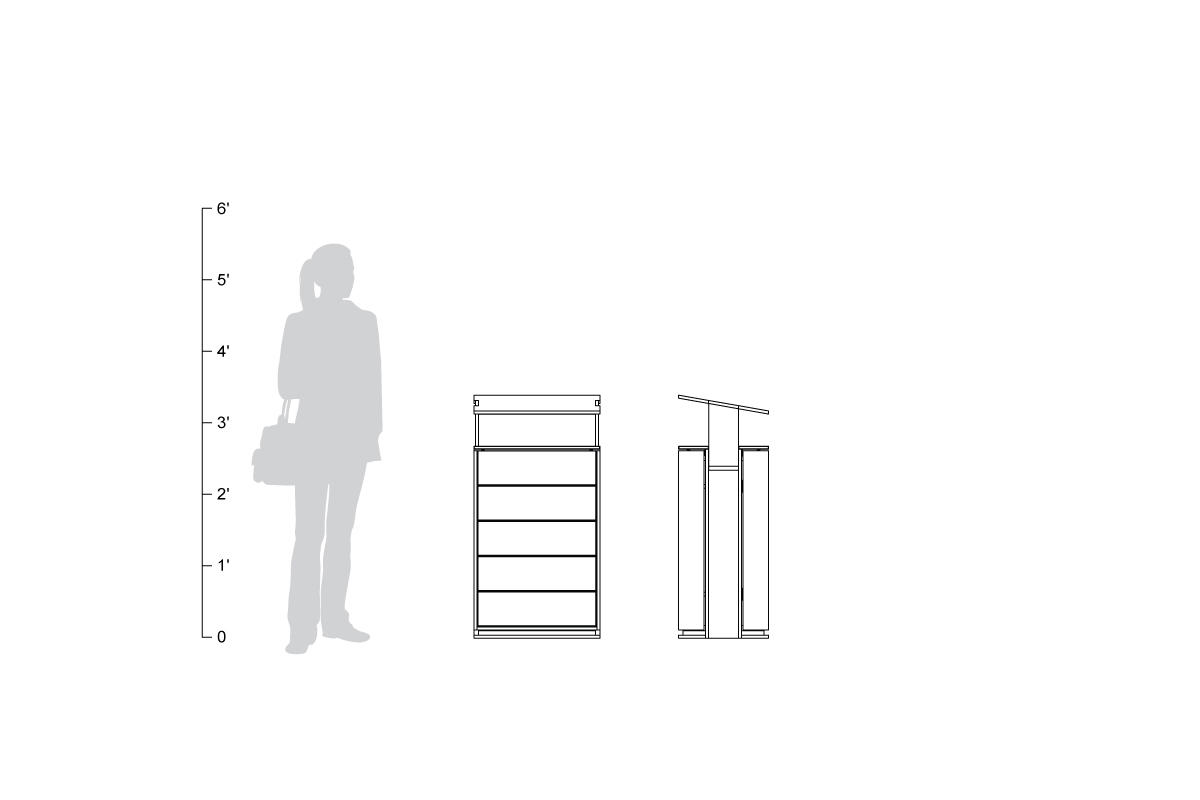FSRT168 Емкость для мусора и вторичной переработки Apex  Forms-surfaces  - Вид №12