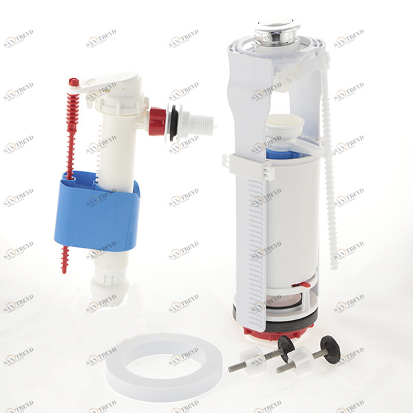 Арматура Ани Пласт с боковой подводкой 1/2 кнопка хром WC8010C WC8010C 14141