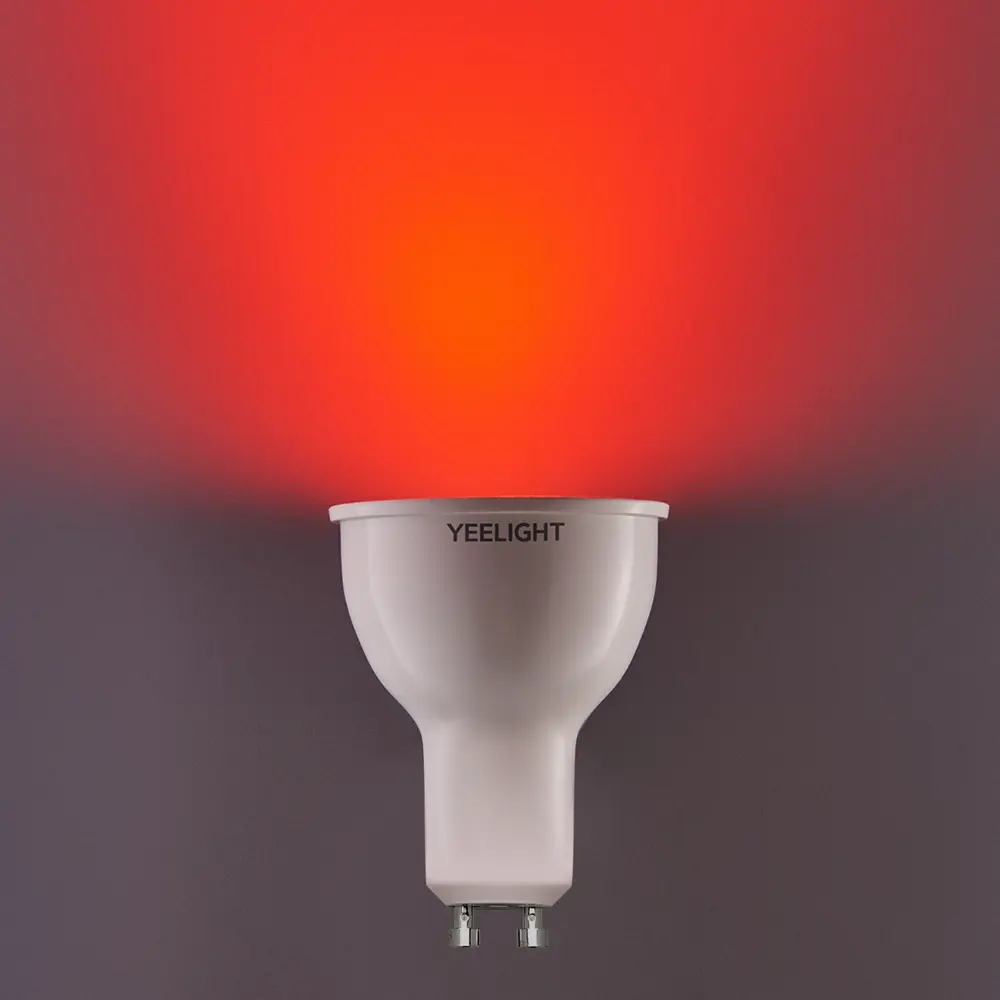 Лампа умная светодиодная Yeelight GU10 200-240 В 5 Вт спот прозрачная 350 лм регулируемый цвет света RGBW для диммера STLM-2132698 - Вид №5