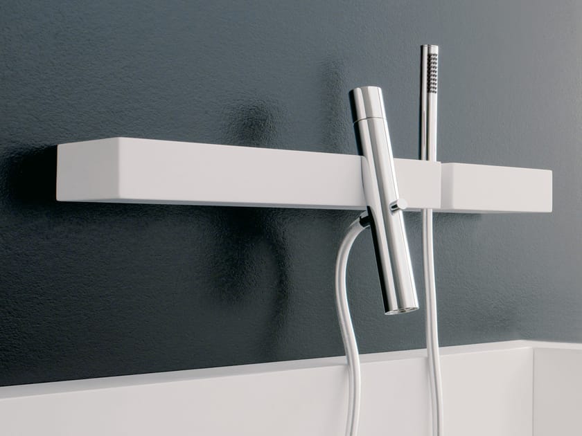 Однорычажный смеситель для ванны с ручным душем Rubinetterie Treemme блок ARCH-00100780