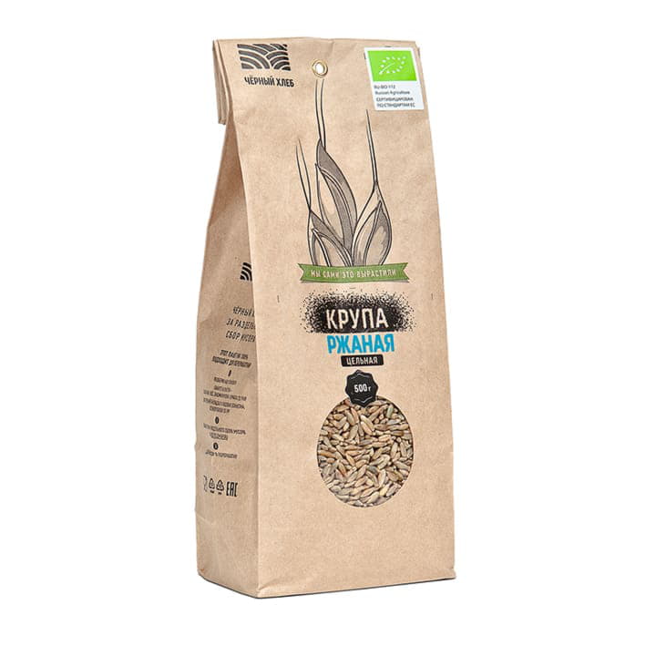 Крупа ржаная цельная Чёрный хлеб Santreyd 4169